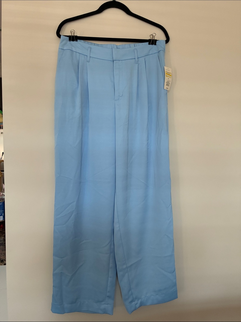 a new day Sky Blue Women's Wide-Leg Pleated Pants
